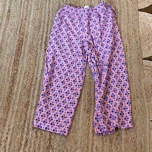 Zara Kids Pink and Purple Patterned Pajama Bottoms